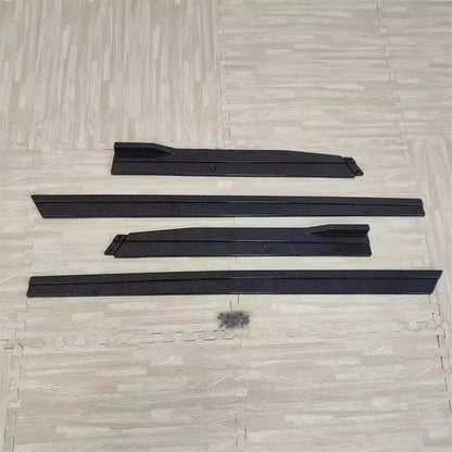 4pcs VW Golf 7 MK7 Side Skirt Splitters 1.90m Lip Spoilers for R GTI R-Line 2013-2019 Bumper Upgrade