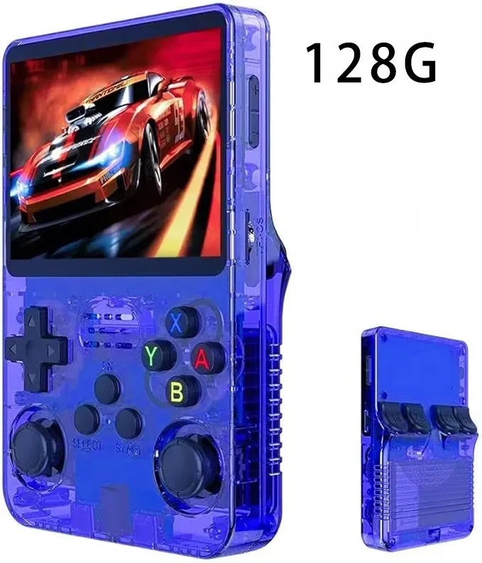 R36S Portable Retro Game Console for Kids - 3.5" ARKOS Handheld Gaming with Single Card