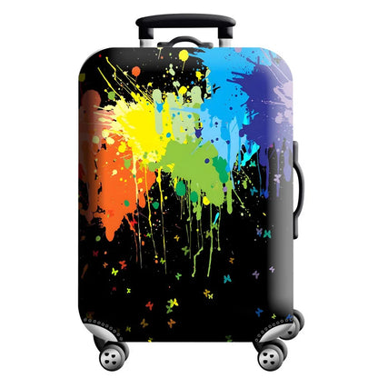 Luggage Cover for 18-32 Inch Suitcases - Stretch Fabric Baggage Protector & Dust Case Travel Organizer