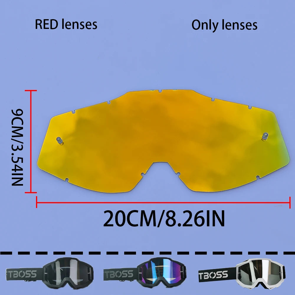 MX Off-Road Goggles for Dirt Bike Racing - Dustproof & Windproof with Durable PC Lens