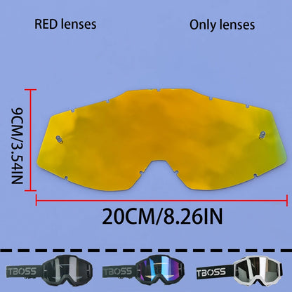 MX Off-Road Goggles for Dirt Bike Racing - Dustproof & Windproof with Durable PC Lens