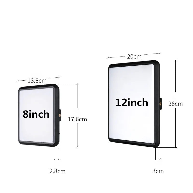 8/12 Inch LED Video Light Kit for YouTube Live Streaming and Photography with Tripod Stand