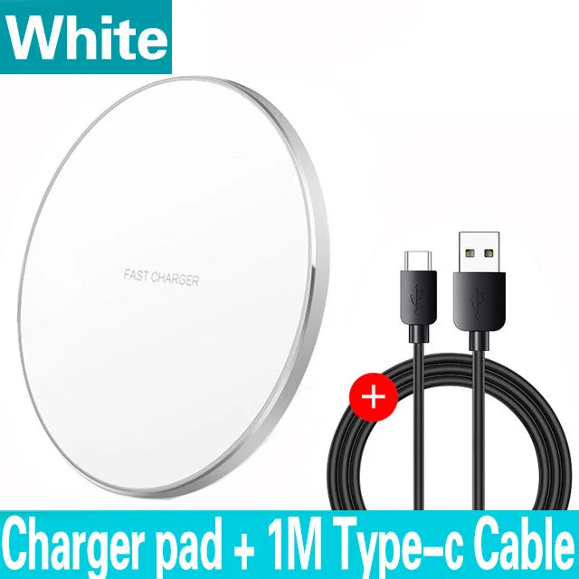 100W Fast Wireless Charger Pad for iPhone 15/14/13/12/11 Pro Max & Samsung Galaxy S24/S23/S22/S20 - Xiaomi Compatible Charging Station