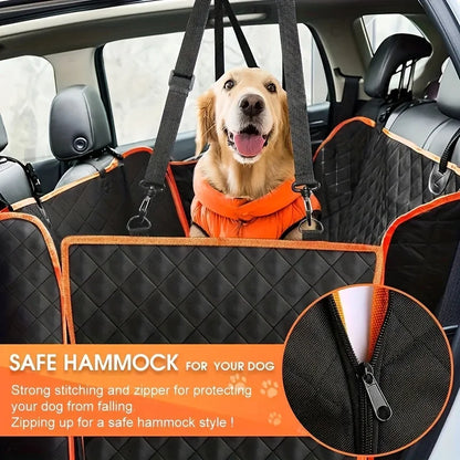 Waterproof Dog Hammock Car Seat Cover for Pet Owners - Scratch-Resistant Protection for Your Vehicle