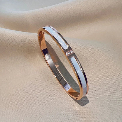ZAKOL Sparkling Zirconia Stainless Steel Bracelet Set for Women - Stackable Bangles Fashion Jewelry Gift