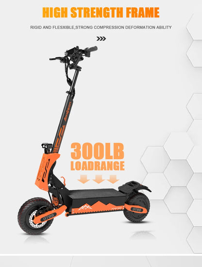 Arwibon GT08 Folding Electric Scooter for Adults, 5600W Motor, 46MPH, 60V27AH, 11" Off-Road Tires, Sport & Commuter