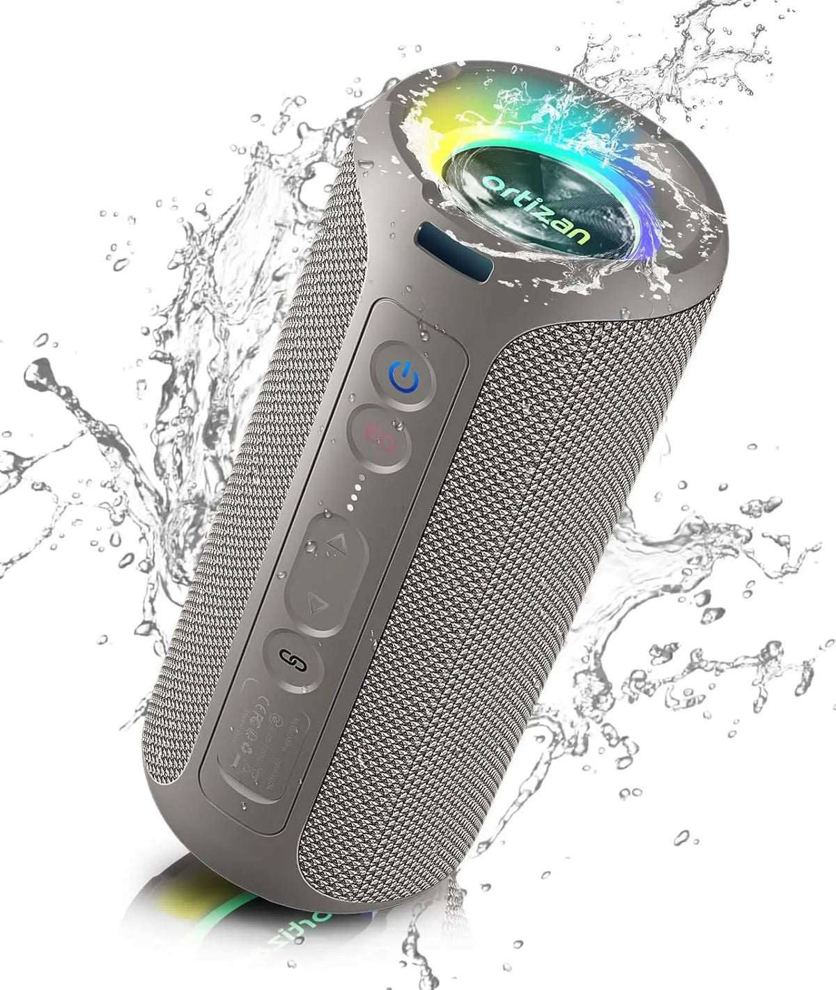 Ortizan X8 Pro Portable Bluetooth Speaker – 40W Stereo Sound, IPX7 Waterproof, 30H Playtime, RGB Lights, 3 EQ Modes