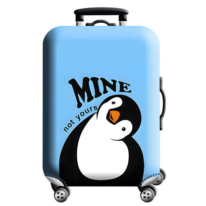Luggage Cover for 18-32 Inch Suitcases - Stretch Fabric Baggage Protector & Dust Case Travel Organizer