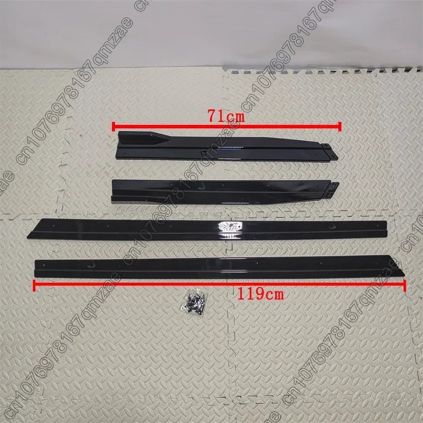 4pcs VW Golf 7 MK7 Side Skirt Splitters 1.90m Lip Spoilers for R GTI R-Line 2013-2019 Bumper Upgrade