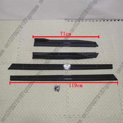 4pcs VW Golf 7 MK7 Side Skirt Splitters 1.90m Lip Spoilers for R GTI R-Line 2013-2019 Bumper Upgrade