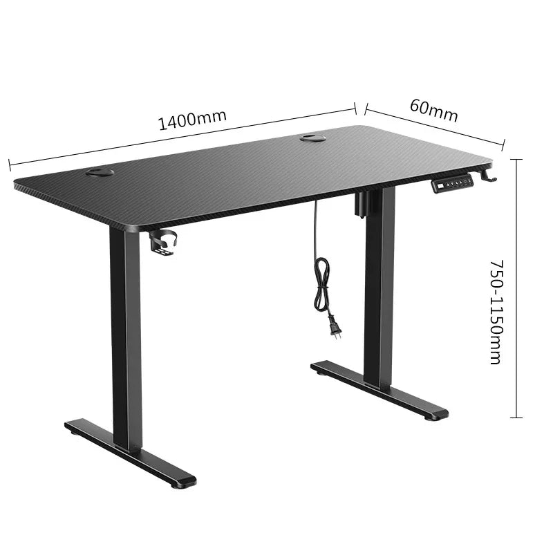 Height Adjustable Electric Sit-Stand Desk - Modern Motorized Gaming & Home Office Table for Ultimate Comfort