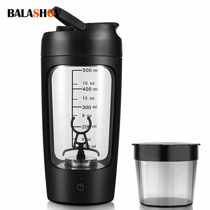 500ML Electric Protein Shaker Bottle for Gym & Outdoor Activities – Automatic Mixer for Smoothies, Milk, Coffee, & More