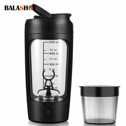 500ML Electric Protein Shaker Bottle for Gym & Outdoor Activities – Automatic Mixer for Smoothies, Milk, Coffee, & More