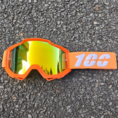 MX Off-Road Goggles for Dirt Bike Racing - Dustproof & Windproof with Durable PC Lens