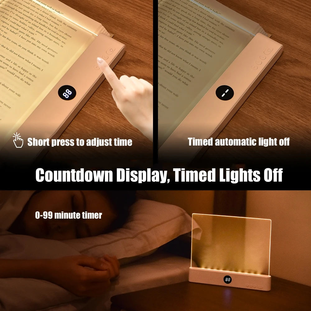 LED Reading Light for Students - Eye Protection, Night Vision, USB Charging Book Lamp for Indoor Use