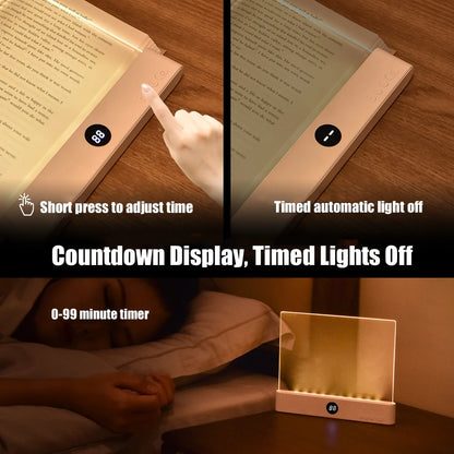LED Reading Light for Students - Eye Protection, Night Vision, USB Charging Book Lamp for Indoor Use