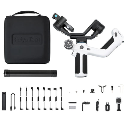 FeiyuTech SCORP Mini 2 Handheld Gimbal for Mirrorless, Action Cameras & Smartphones - 3-Axis Stabilization, AI Tracker, 1.2kg Payload