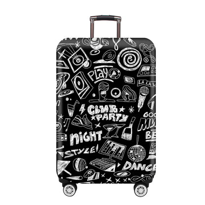 Luggage Cover for 18-32 Inch Suitcases - Stretch Fabric Baggage Protector & Dust Case Travel Organizer