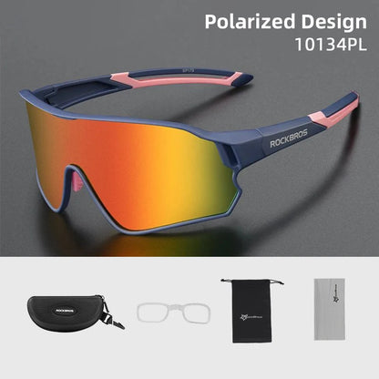 ROCKBROS UV400 Polarized Sports Sunglasses for Cycling, Hiking, Golf & Outdoor Activities