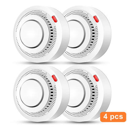 Tuya Smart WiFi Smoke Detector for Home Safety - 85dB Alarm, Smartlife APP Control, Fire Protection System