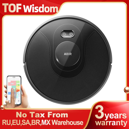 ABIR X8 Laser Robot Vacuum Cleaner for Multi-Floor Home Carpet Cleaning with Zone & Restricted Area Settings