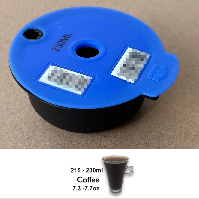 Reusable Tassimo Coffee Capsule Pods - Compatible with 60ML & 180ML Refillable Filter Pods for Eco-Friendly Brewing