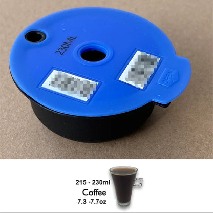 Reusable Tassimo Coffee Capsule Pods - Compatible with 60ML & 180ML Refillable Filter Pods for Eco-Friendly Brewing