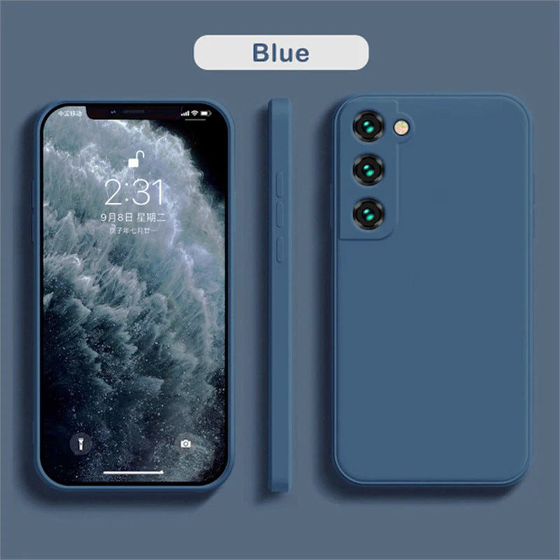 Luxury Liquid Silicone Case for Samsung Galaxy S25, S24, S20, S21, S22, S23, Note 20, A71, A52, A51, A41