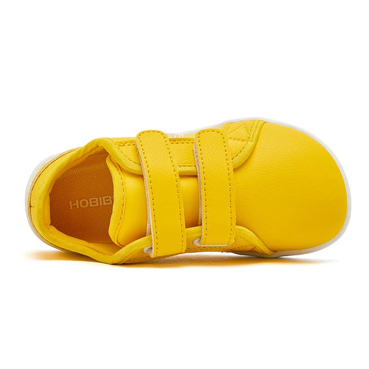 HOBIBEAR Kids Minimalist Barefoot Sneakers - Lightweight Hook Loop Wide Toe Shoes for Little and Big Kids
