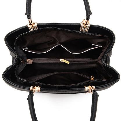 Yogodlns Elegant Messenger Bag for Women - Floral Pendant Office Tote & Crossbody Shoulder Handbag