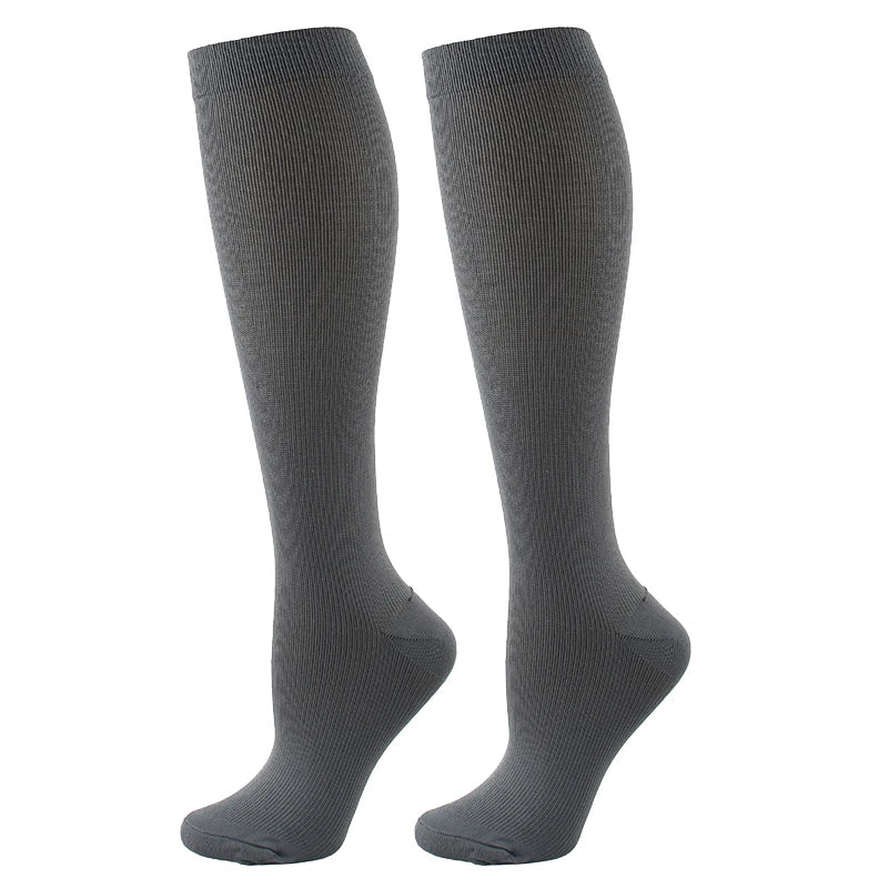 Varicose Veins Compression Socks for Golf, Rugby, Running, Hiking, Travel & Driving - Unisex Anti-Fatigue Support