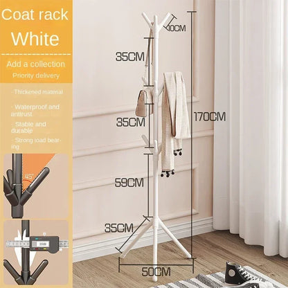 Vertical Tree Branch Coat Rack for Bedroom - Stylish Hat, Scarf & Handbag Storage Solution