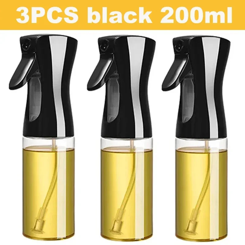 Oil Spray Bottle – 200/300/500ml Olive Oil & Vinegar Dispenser for Cooking, Baking, and Camping