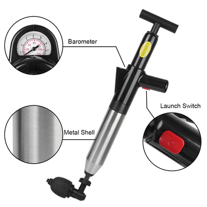 High-Pressure Toilet Plunger for Unblocking Drains - Powerful Clog Remover for Homeowners and DIY Enthusiasts