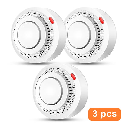 Tuya Smart WiFi Smoke Detector for Home Safety - 85dB Alarm, Smartlife APP Control, Fire Protection System