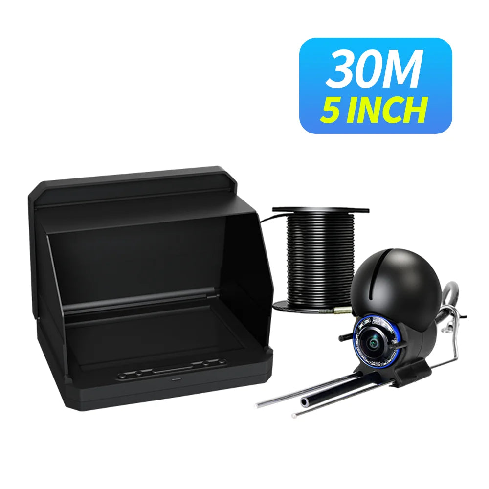 Portable 1080P Fish Depth Finder with 4.3" LCD Screen & Night Vision - Ideal for Anglers Seeking Underwater Insights