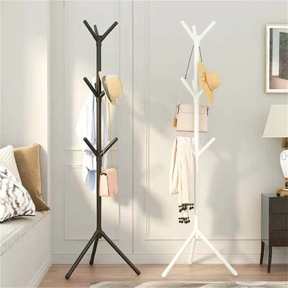 Vertical Tree Branch Coat Rack for Bedroom - Stylish Hat, Scarf & Handbag Storage Solution