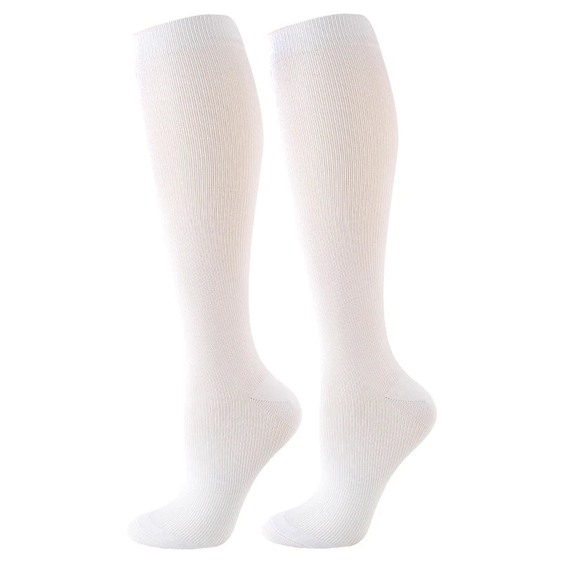 Varicose Veins Compression Socks for Golf, Rugby, Running, Hiking, Travel & Driving - Unisex Anti-Fatigue Support