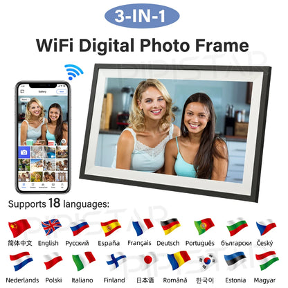 15.6" Smart Digital Calendar & Chore Chart for Families - Touchscreen Display & Digital Photo Frame