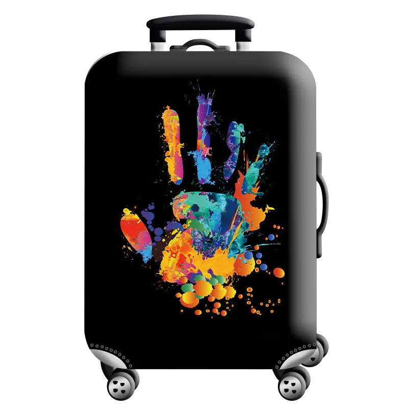 Luggage Cover for 18-32 Inch Suitcases - Stretch Fabric Baggage Protector & Dust Case Travel Organizer