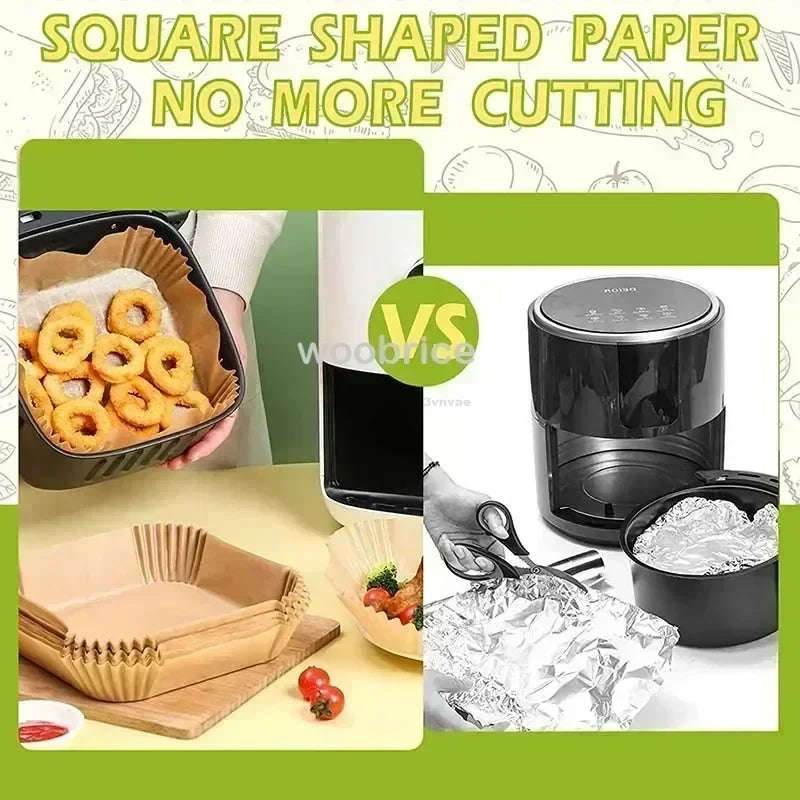 20cm Air Fryer Parchment Paper Liners for Baking, Cooking & Pastry - Disposable Oven Accessories