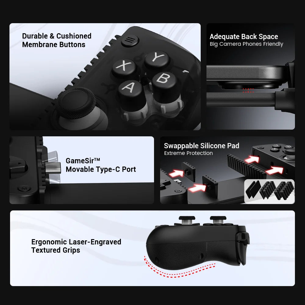 GameSir X5 Lite Mobile Gaming Controller for iPhone 15/16, iPad Mini, Android Tablets – Ultimate Gaming Experience