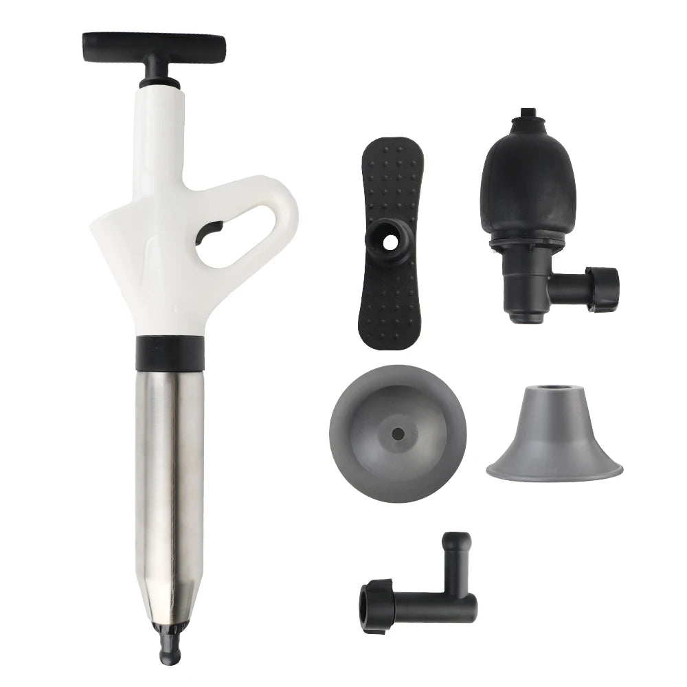 High-Pressure Toilet Plunger for Unblocking Drains - Powerful Clog Remover for Homeowners and DIY Enthusiasts