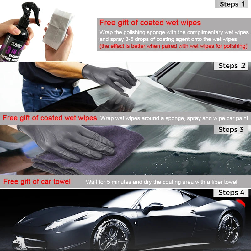 Car Nano Coating Liquid - Hydrophobic Paint Protection for Automotive Enthusiasts | Long-Lasting Shine & Durability