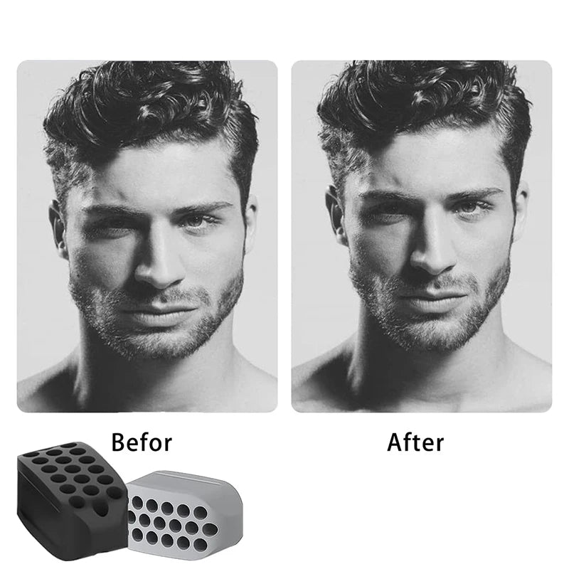 Silicone Jaw Exerciser for Jawline Toning & Double Chin Reduction - Facial Fitness Tool for All Ages