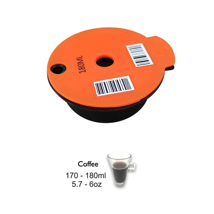 Reusable Tassimo Coffee Capsule Pods - Compatible with 60ML & 180ML Refillable Filter Pods for Eco-Friendly Brewing