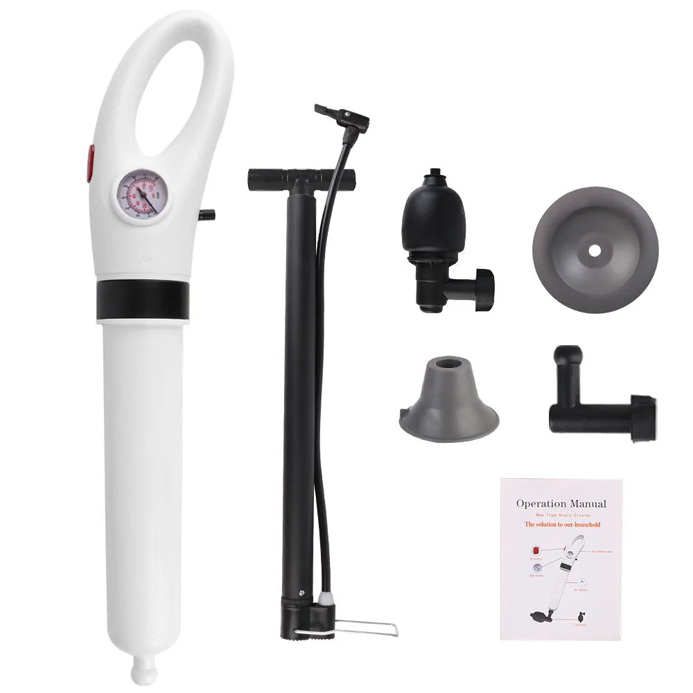 High-Pressure Toilet Plunger for Unblocking Drains - Powerful Clog Remover for Homeowners and DIY Enthusiasts
