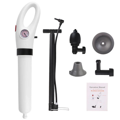 High-Pressure Toilet Plunger for Unblocking Drains - Powerful Clog Remover for Homeowners and DIY Enthusiasts