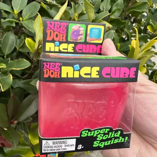 Needoh Nice Cube - Sensory Stress Reliever Fidget Tool for Adults & Kids - Anxiety & Focus Aid for Desk Use