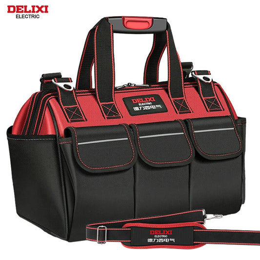 DELIXI Electric Tool Bag - Waterproof Storage for Electricians, Carpenters, Mechanics & Homeowners